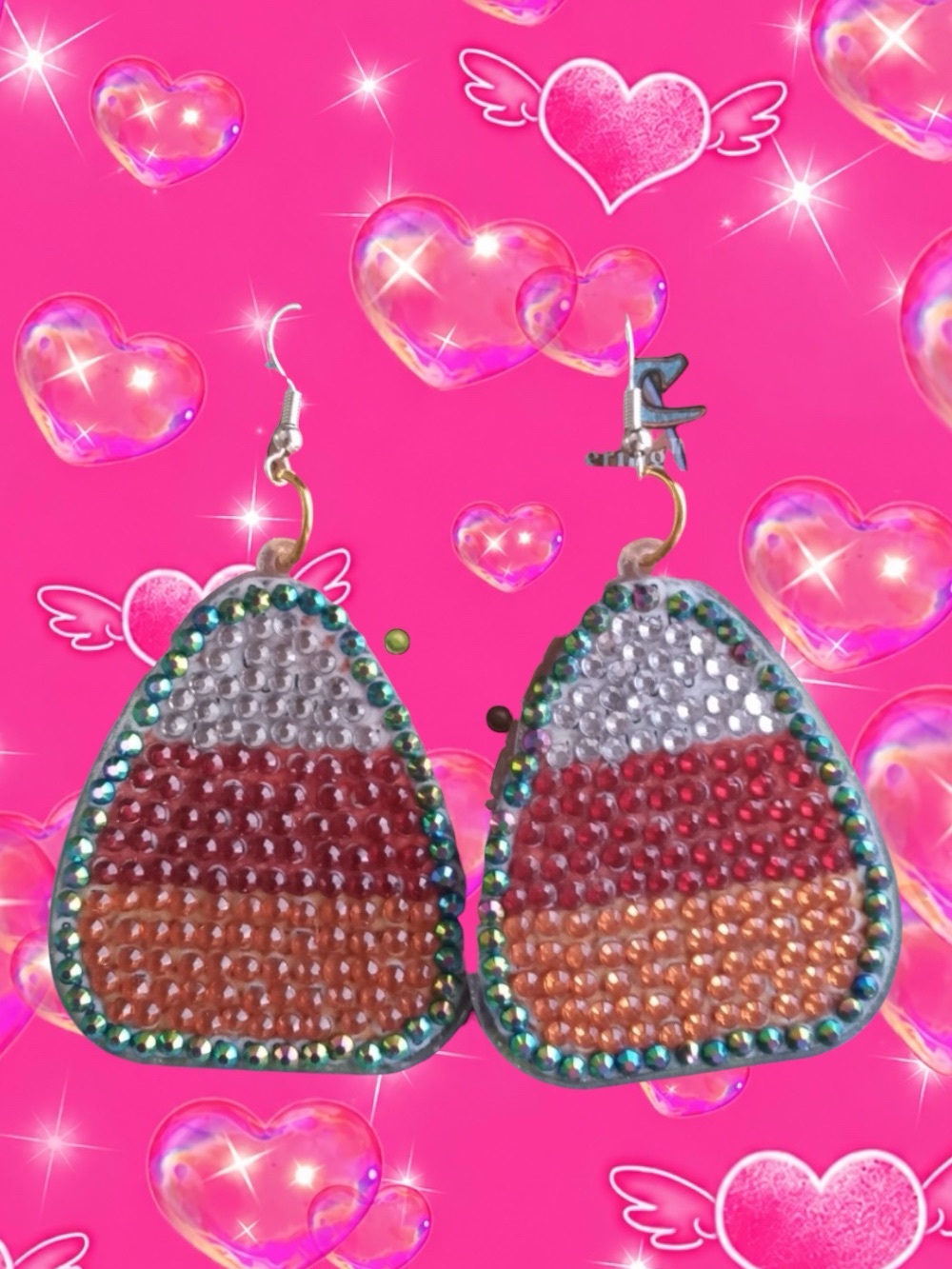 Candy corn earrings